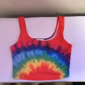 Rainbow crop top